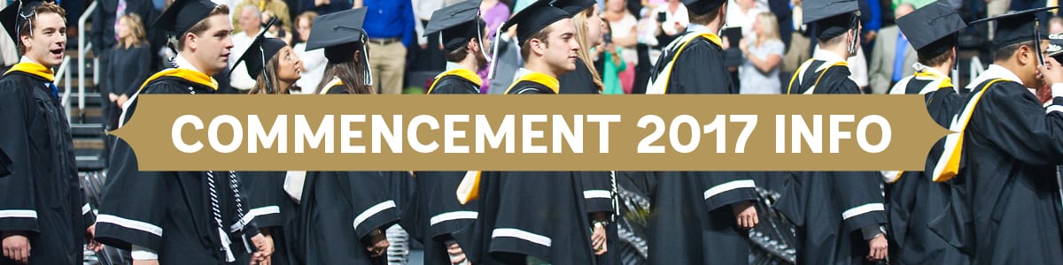 Commencement 2017 information