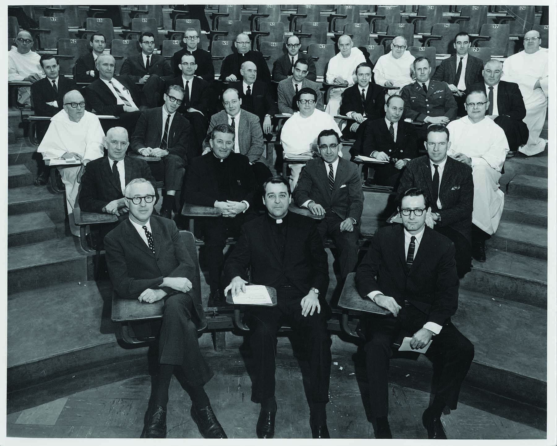 The all-male Faculty Senate convenes its first meeting on Jan. 31, 1968.