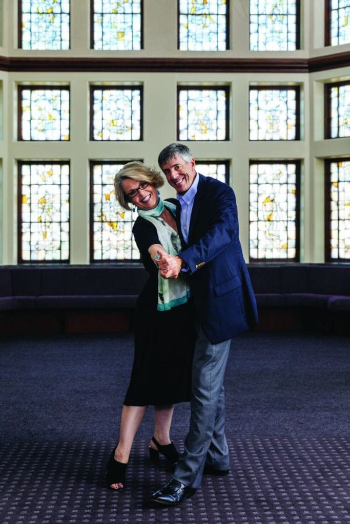 Dr. Joan R. Branham, associate dean of the School of Arts & Sciences, and Dr. Daniel R. Horne, associate dean of the Providence College School of Business