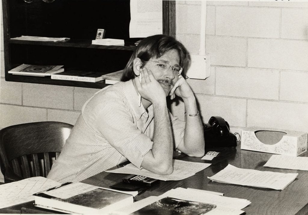 An archival photograph of Dr. Craig Breckenridge Wood, whose research in paleontology took him to Ethiopia, Korea, and China.