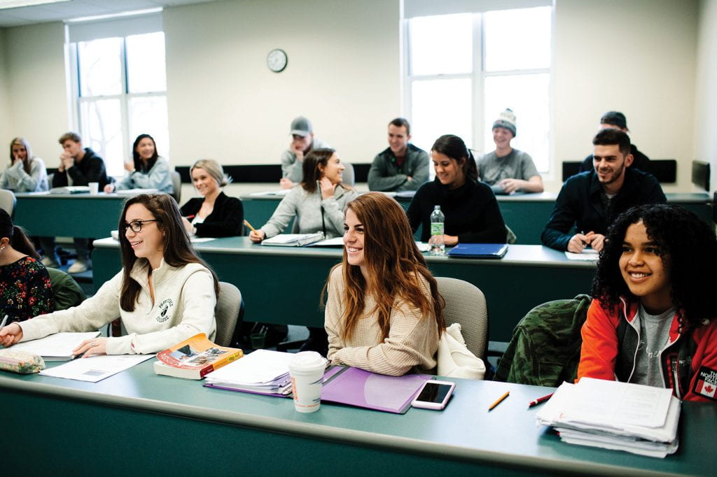 Students in a PC classroom.