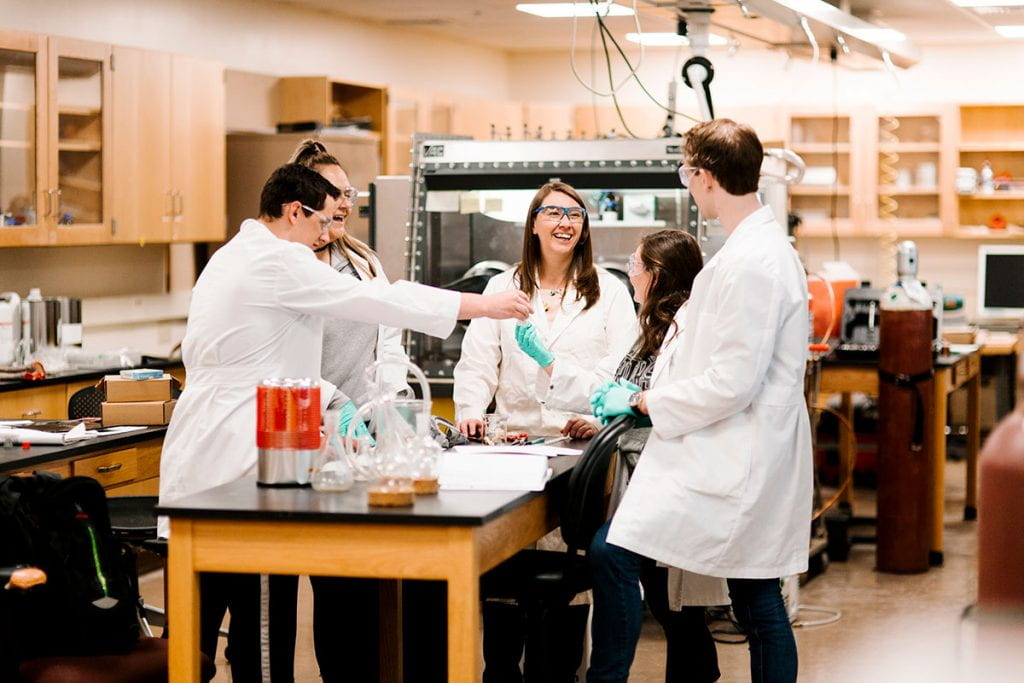 r. Maria Carroll, assistant professor of chemistry, says the new NMR spectrometer will provide a state-of-the-art experience for faculty and students.