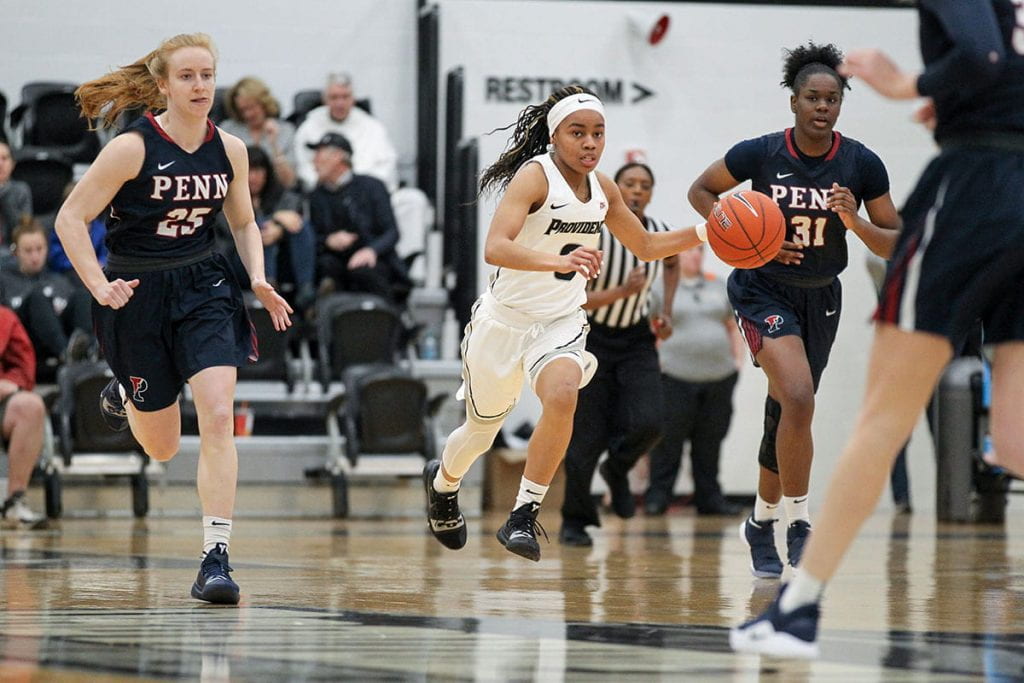 "If I feel like I’m 6-7, I can play like I’m 6-7,’’ said Kaela Webb '22.