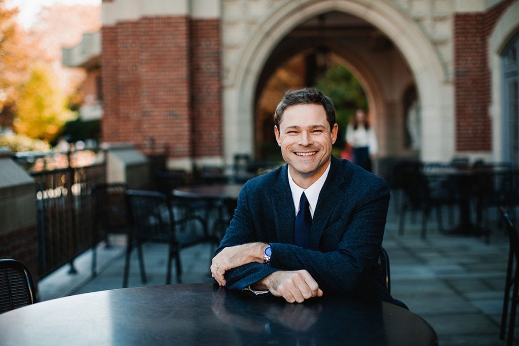 Dr. Edward E. Andrews '01, associate professor of history and department chair, is the first PC alumnus to be awarded the Joseph R. Accinno Faculty Teaching Award.