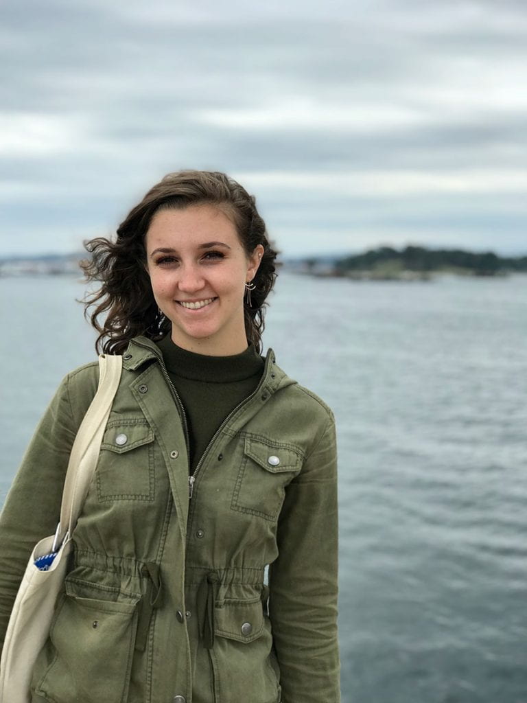 Elena Morganelli '19 is teaching English in a vocational school in Ourense, a small city in Galicia, Spain. She teaches subjects such as tourism, telecommunications, and business to students ranging in age from 18-30 — and is learning to play bagpipes.