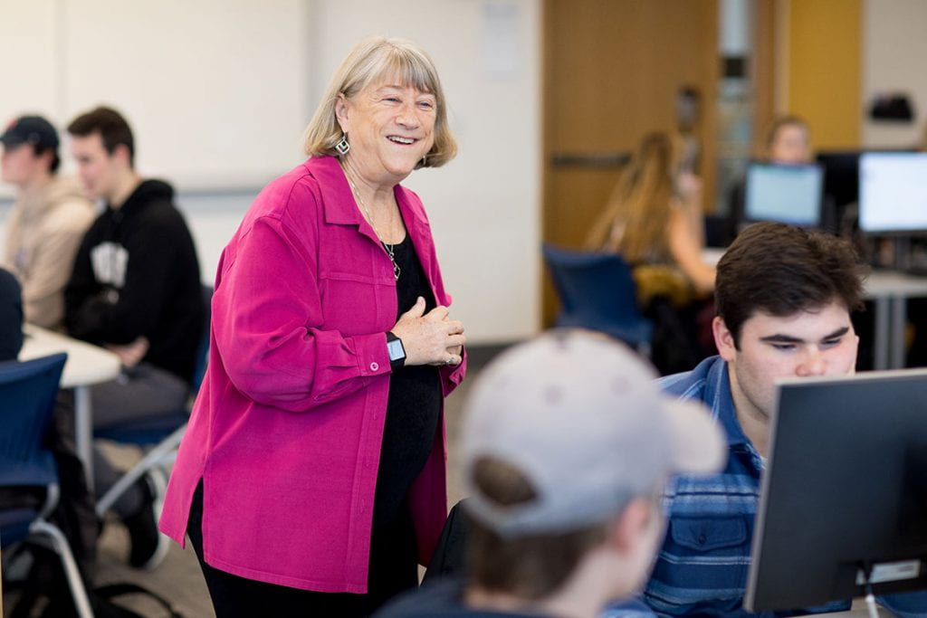 Faith Lamprey, who has taught at PC since 2006, said she wanted to give a major gift to the College because "I love teaching here. I love the faculty in the business school, and I love the students.”