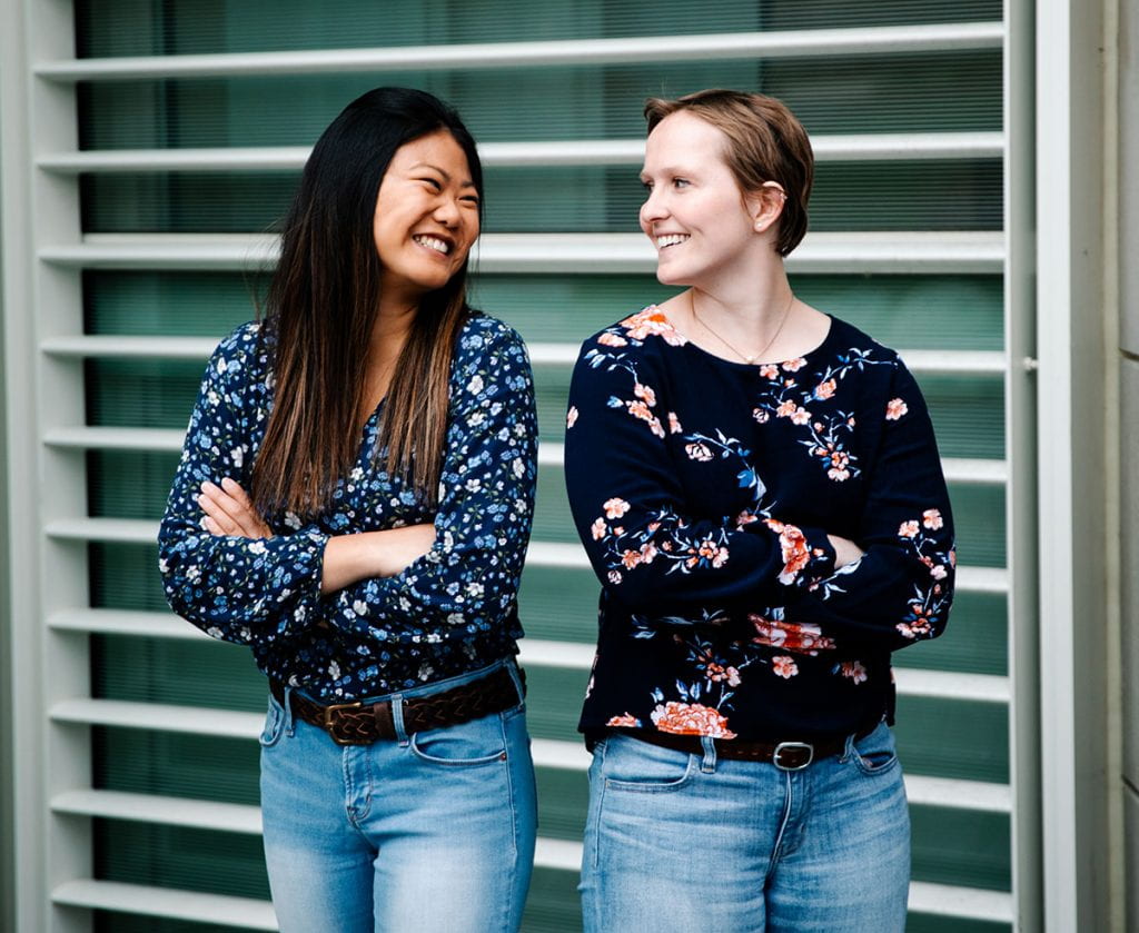 Clare Minnerath '20, right, and Julia Balukonis '20, a mathematics major, are Clare Booth Luce Scholars for the 2019-20 academic year.