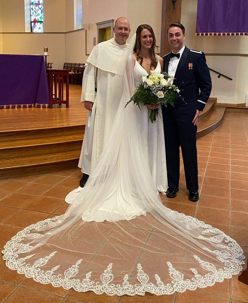 Ryan Frazier '15 and Emma Beer '16 married on March 22, 2020 at St. Dominic Chapel.