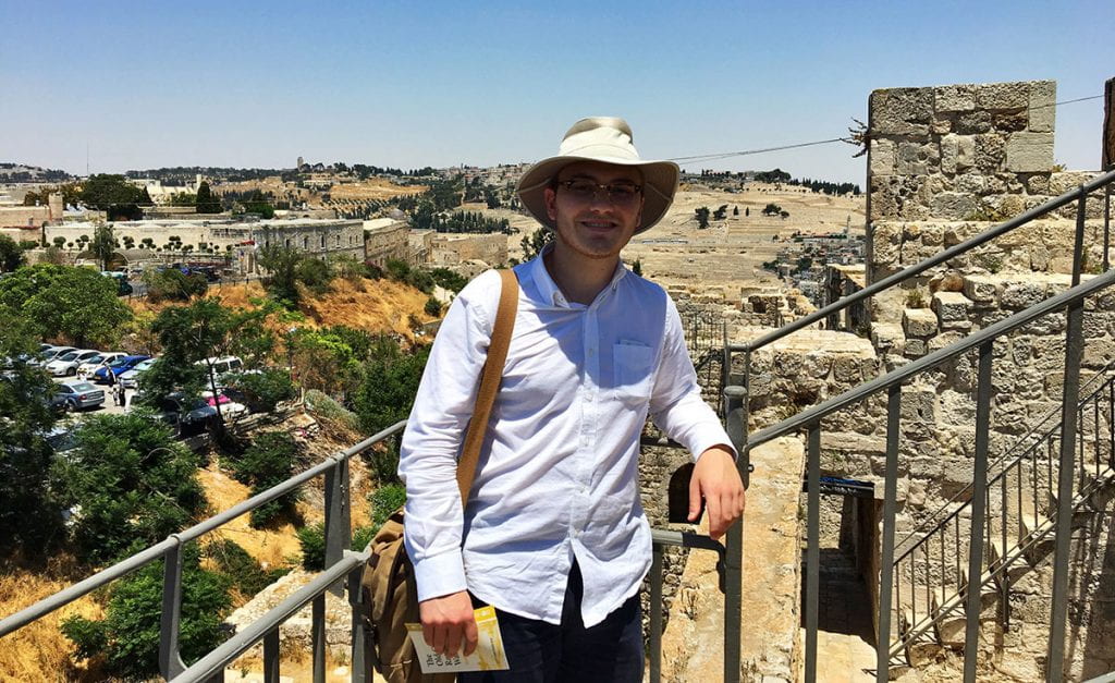 Sean Tobin ’20 returned to Jerusalem last summer to study after being awarded a Father Philip A. Smith, O.P. Fellowship for Student Service and Study Abroad.