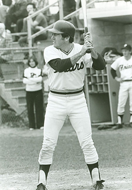 Barry M. Sullivan ’76 hit .422 and won the New England batting championship in 1975.