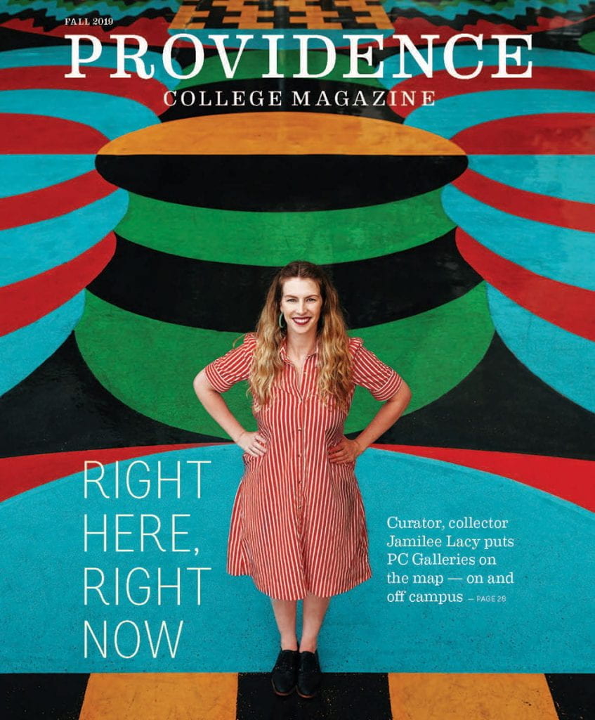 Fall 2019 Magazine cover featuring Jamilee Lacy of PC Galleries