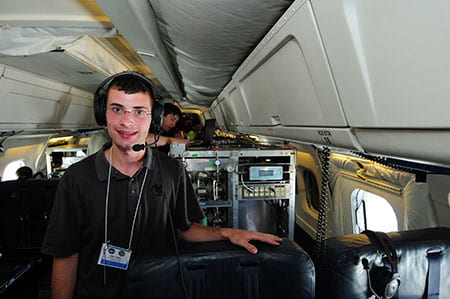 Eric Lebel '15 at his NASA internship