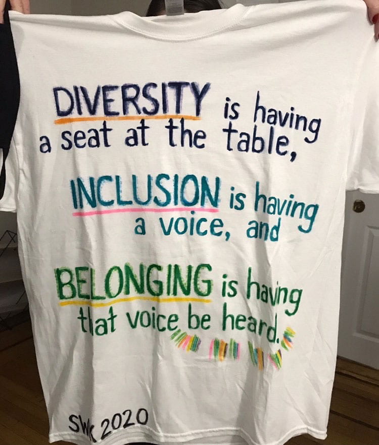"Diversity is having a seat at the table, inclusion is having a voice, and belonging is having that voice be heard."