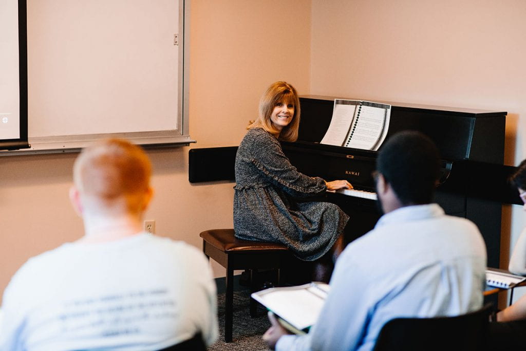 Dr. Catherine Gordon, professor of music and department chair, says there is an industry demand for professionals in the field of music technology and production.