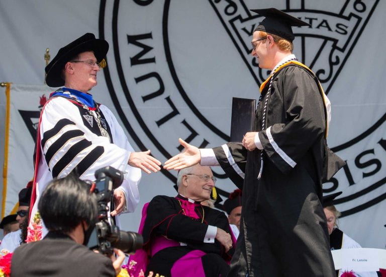 Providence College awards degrees to 1,250 students in two commencement