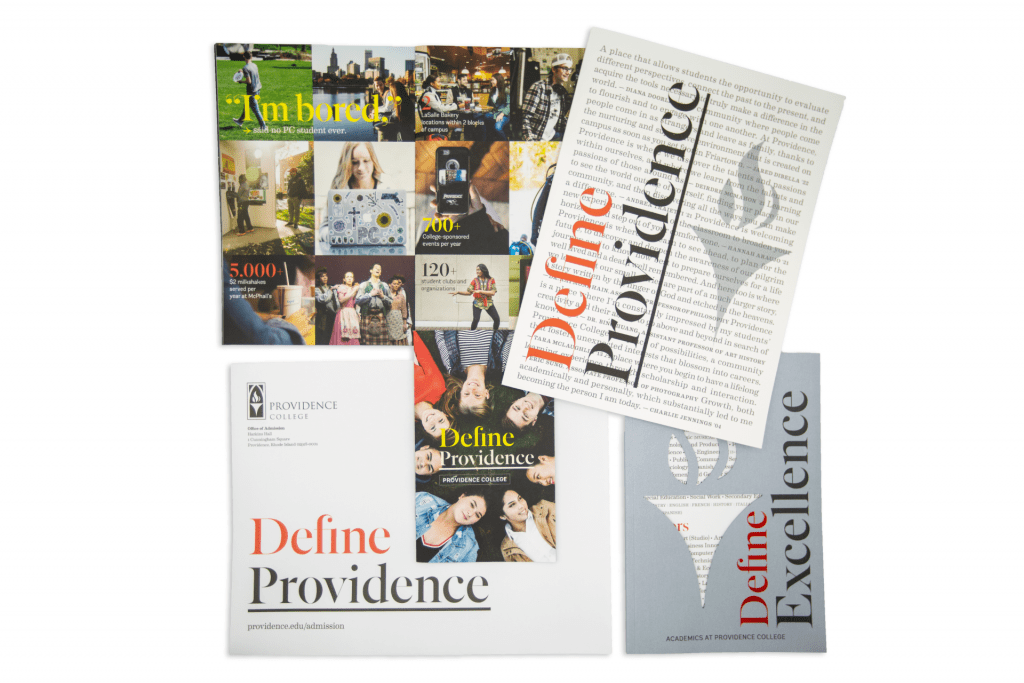 Define Providence, a CASE Award-winning series of admissions publications.