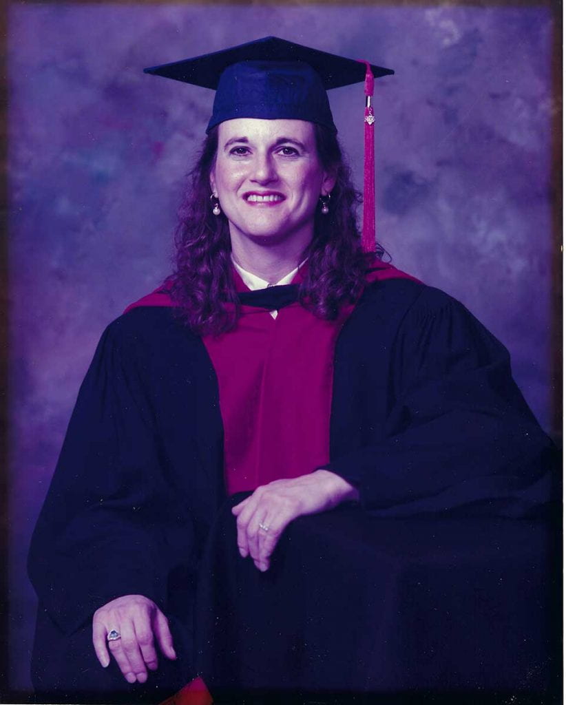 Donna Formichella, M.D. '78 at her induction into the American College of Surgeons in October 1994.