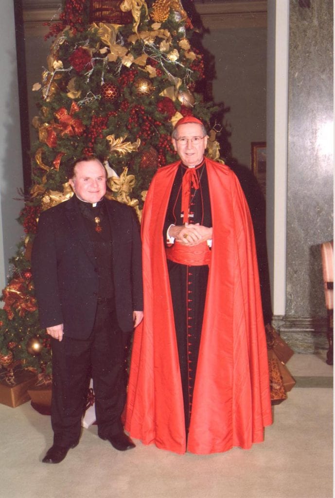 Rev. Francis Hicks with cardinal
