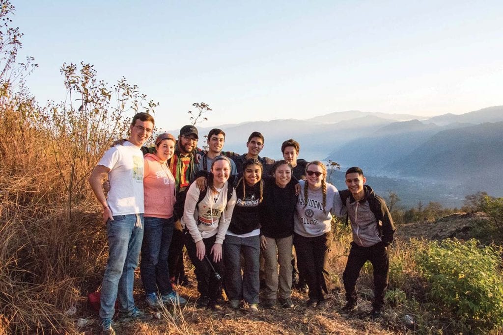 Students in Global Service and Solidarity traveled to a mission on the shore of Guatemala's Lake Atitlán during spring break.