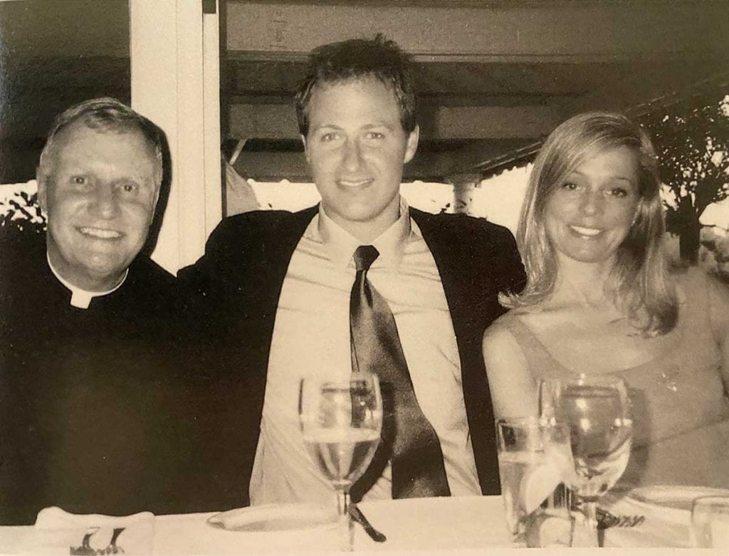 Rev. James F. Quigley, O.P. '60 at the wedding of former Providence College student Brendan Ryan and Kristy Ryan, whose sisters graduated from PC.