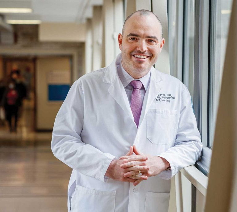 Safer spaces Paul Coyne, DNP '08 invents AUGi for patient safety