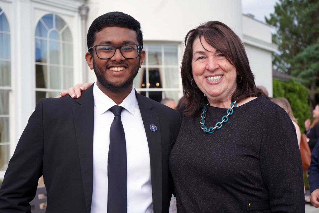 Justin Babu and Ambassador Claire Cronin