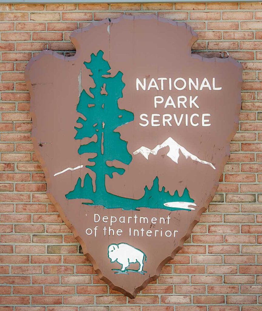 The National Park Service plaque on the wall of the Salt Pond Visitor Center at Cape Cod National Seashore.