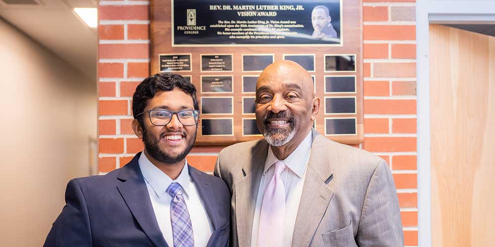 Justin Babu and Rev. Anderson Clary