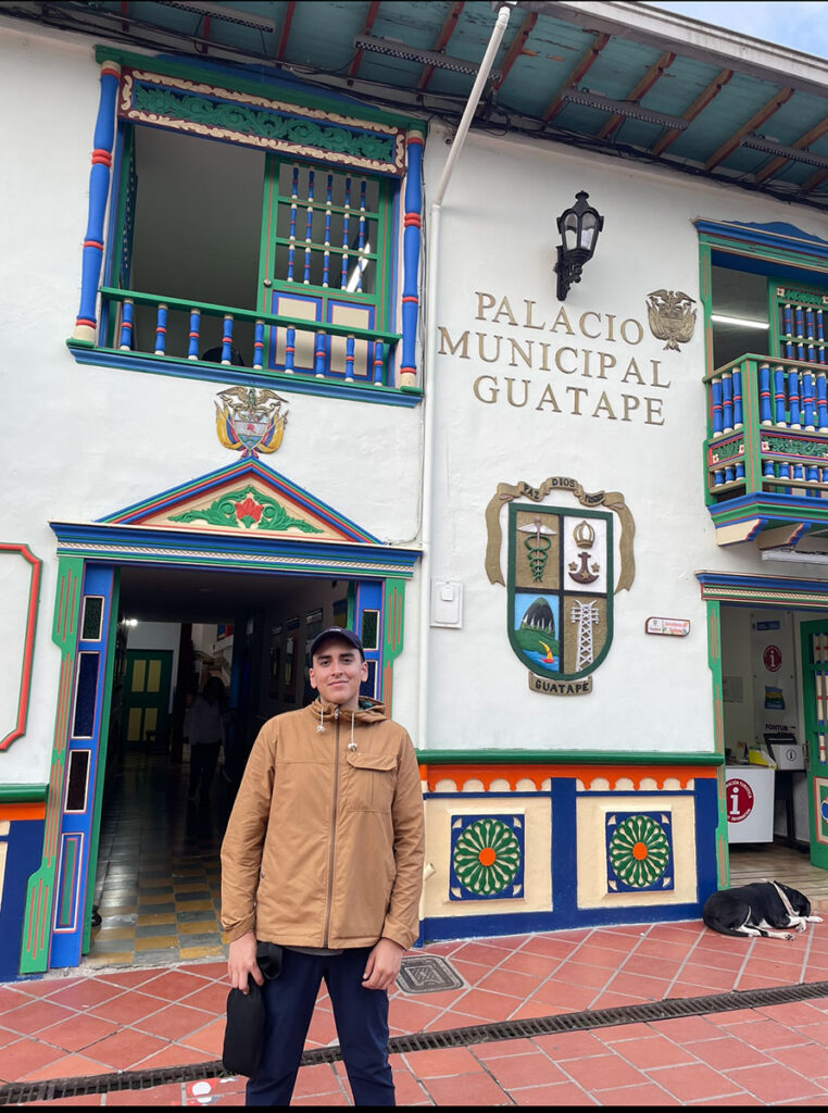 Jesus Moldanado in Colombia, where he is teaching through the Fulbright Program
