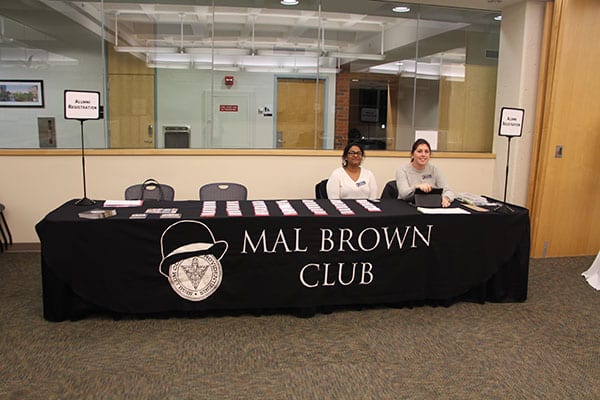 Registration table image for the Mal Brown club