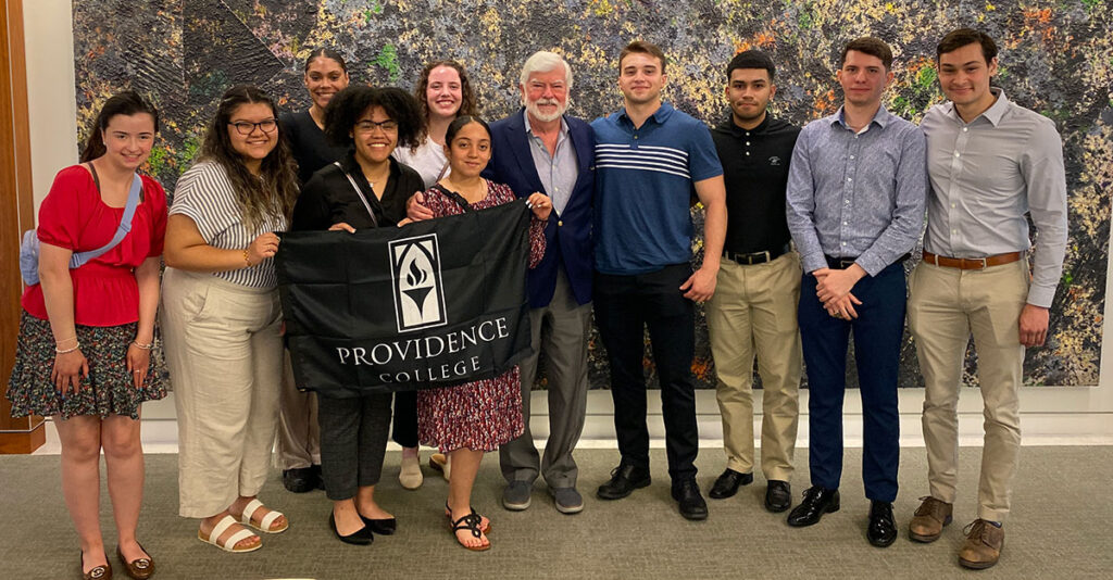 Providence College students meet with former Connecticut Senator Christopher Dodd '66, '83Hon. in Washington, D.C.