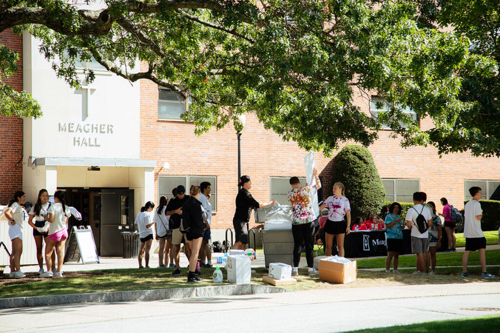 The Class of 2027 moves into Meagher Hall on Thursday, August 24, 2023, for the start of the new academic year.