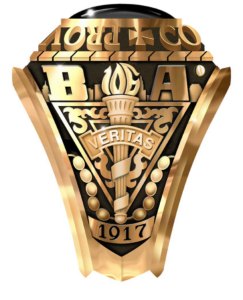 The college side of the Class of 2024 class ring