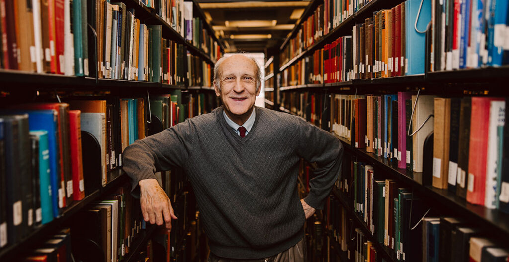 George Coleman is the longest serving employee at Phillips Memorial Library. He's been at work since 1988.