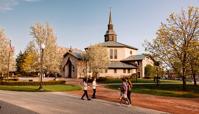 St. Dominic Chapel in April 2025.