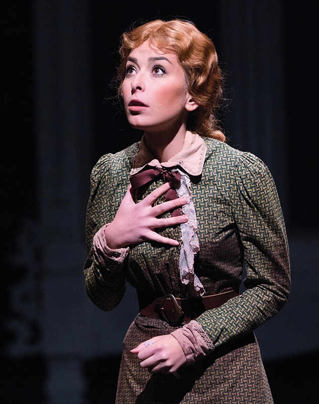 Grace Curley '14 during her PC theatre performance in The Good Doctor in 2013.