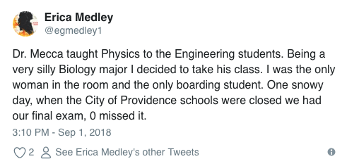 Erica Medley, Dr. Mecca tweet