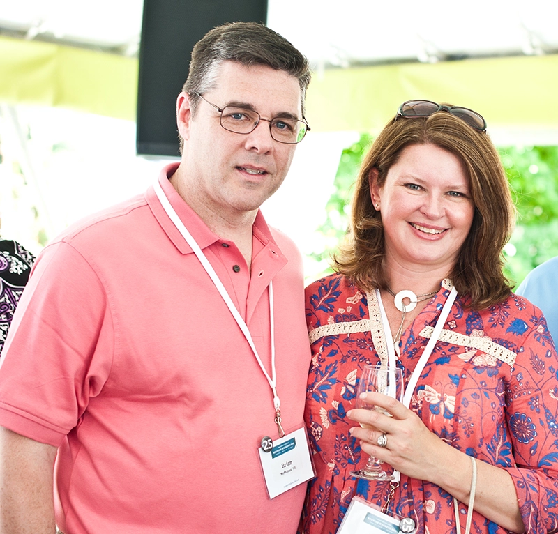 Brian McManus '90 and his wife, Kerry Ryan McManus '90, at Reunion in 2015.