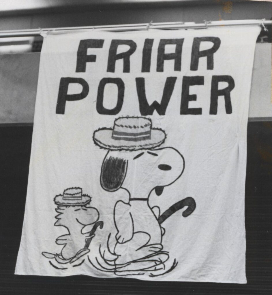 "Friar Power" banner