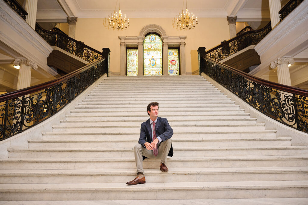 Connor Flynn at the Boston state house
