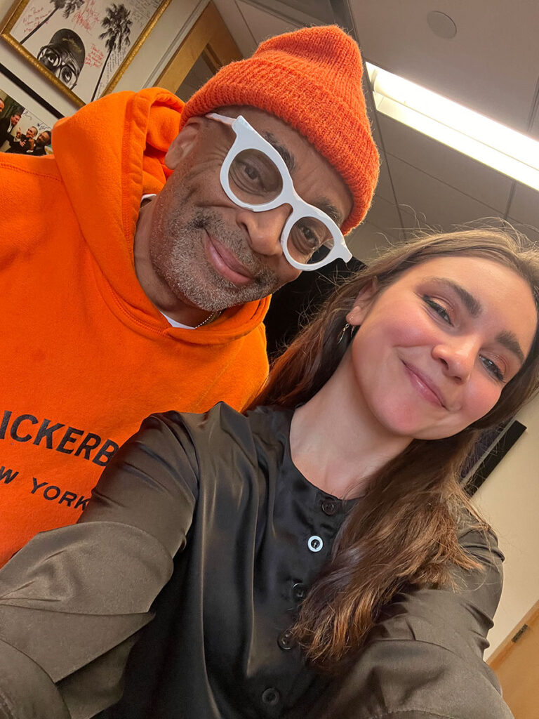 During her film studies at New York University, Manya Glassman '19 was the teaching assistant of Spike Lee.