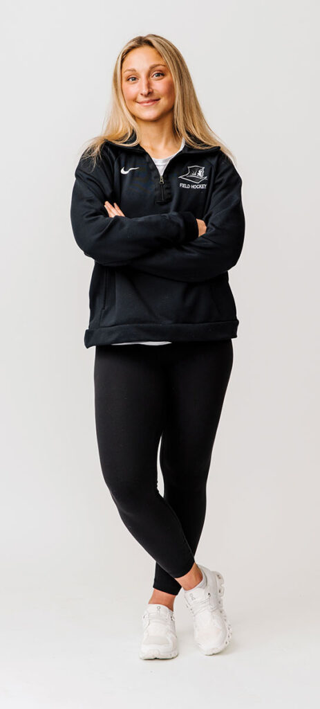 Lisa McNamara '23, '24G, field hockey captain at Providence College.