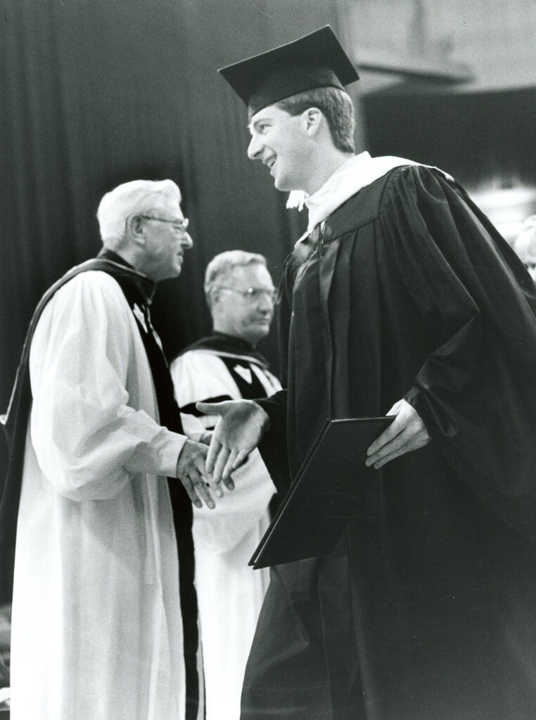 Patrick Kennedy '91 at commencement.