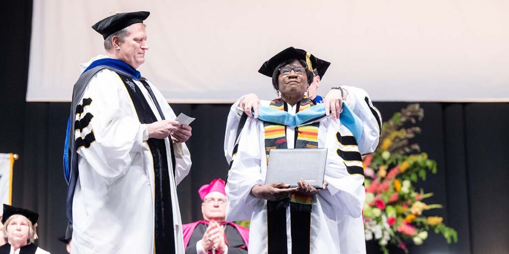 Wanda S. Ingram, Ed.D. ’75 receives an honorary degree