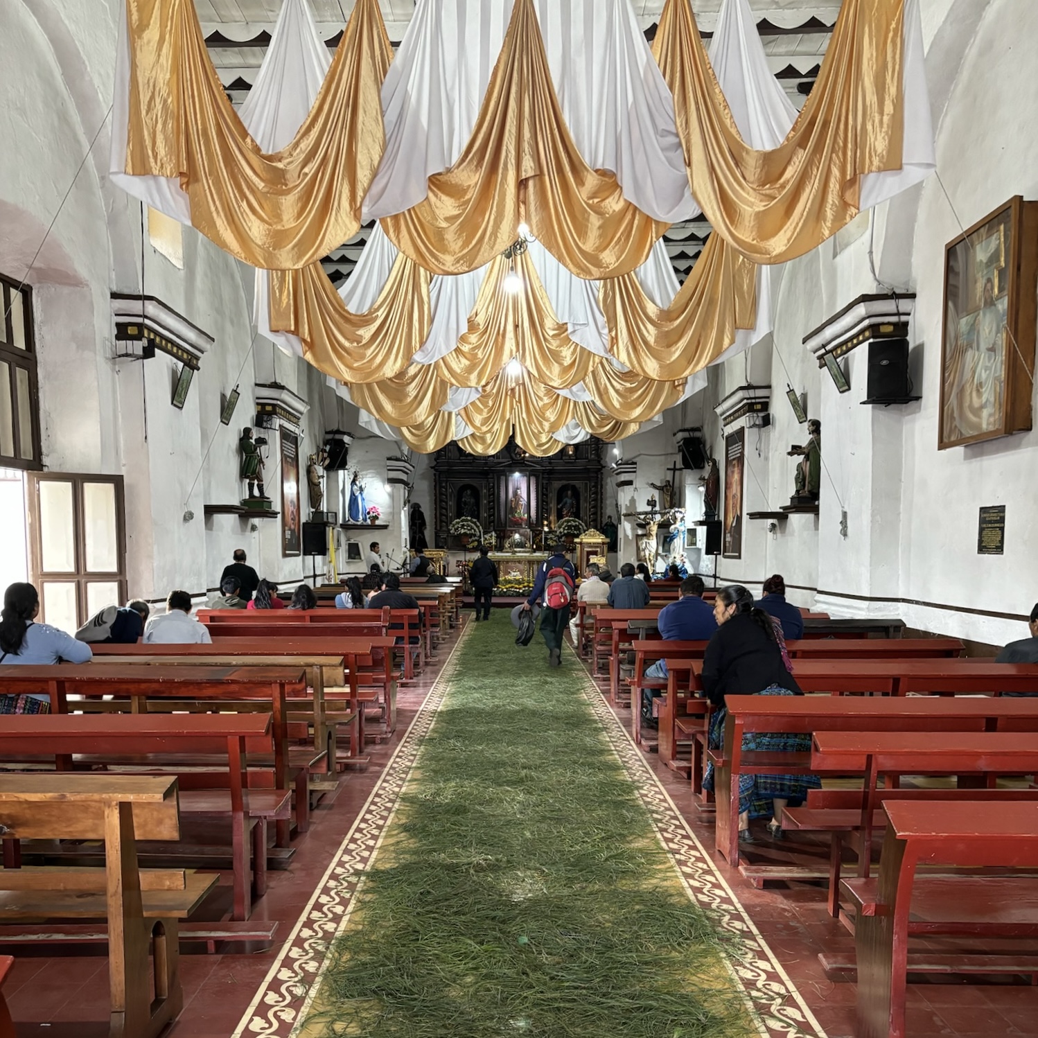 Interior of a church in Guatemala
