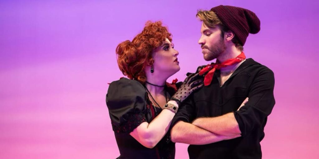 Patno with Maddie Rich in the Providence College production of Carousel