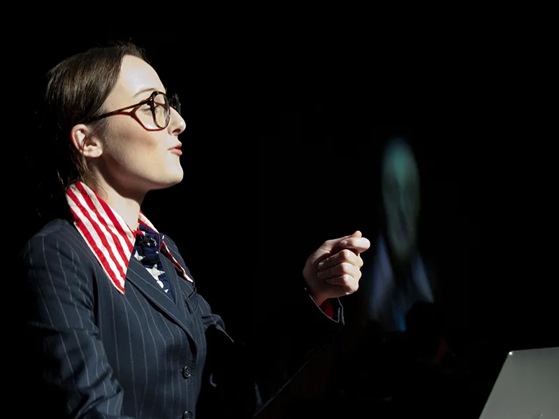 Christina Schwab as Claire Stockmann in An Enemy of the People